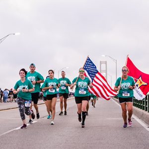 Group on Mackinac Bridge